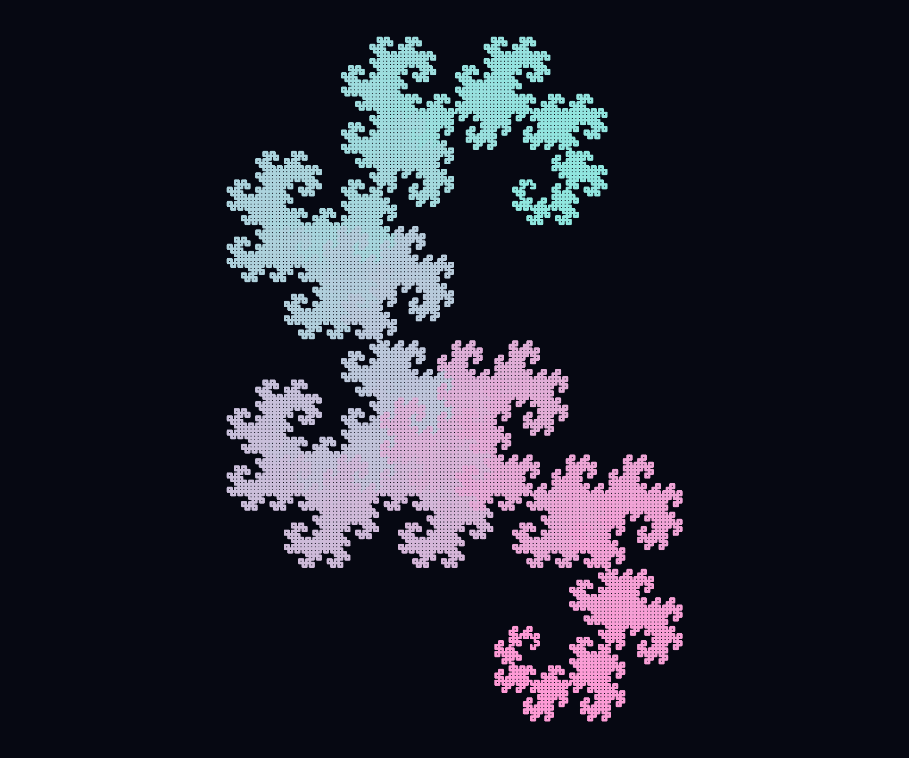 Dragon curve, depth 14
