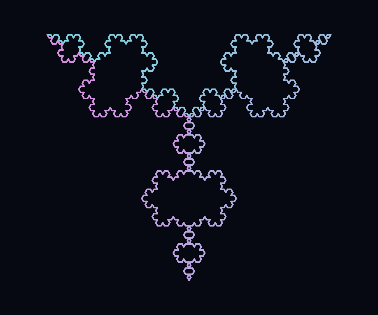Koch snowflake, depth 4